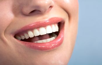 A close up of a woman's smile.