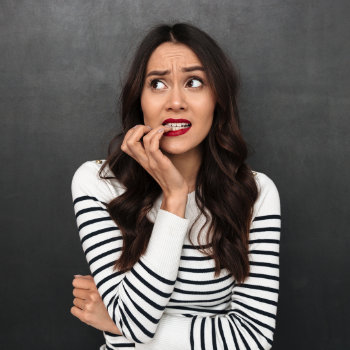 Worried woman dental anxiety Marietta Dental Professionals care