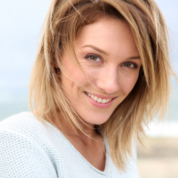 Mature blonde woman smiling Marietta Dental Professionals patient