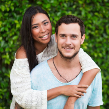 Young couple smiling Marietta Dental Professionals dental care visit
