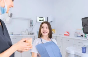 Patient smiling during dental visit with Dentist Membership Plan Marietta benefits